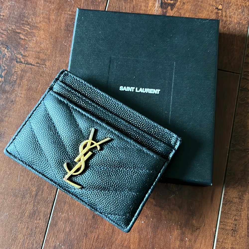 Saint Laurent Leather Cardholder